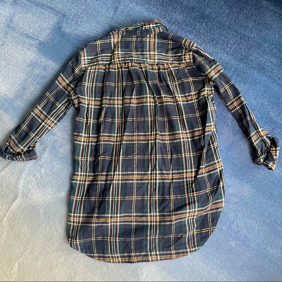 ⚠️LAST CHANCE LOFT The Softened Plaid 3/4 Sleeve Top - Picture 3 of 4